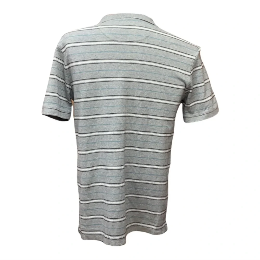 SzS Covington Gray Teal Stripe Polo - Picture 4 of 6
